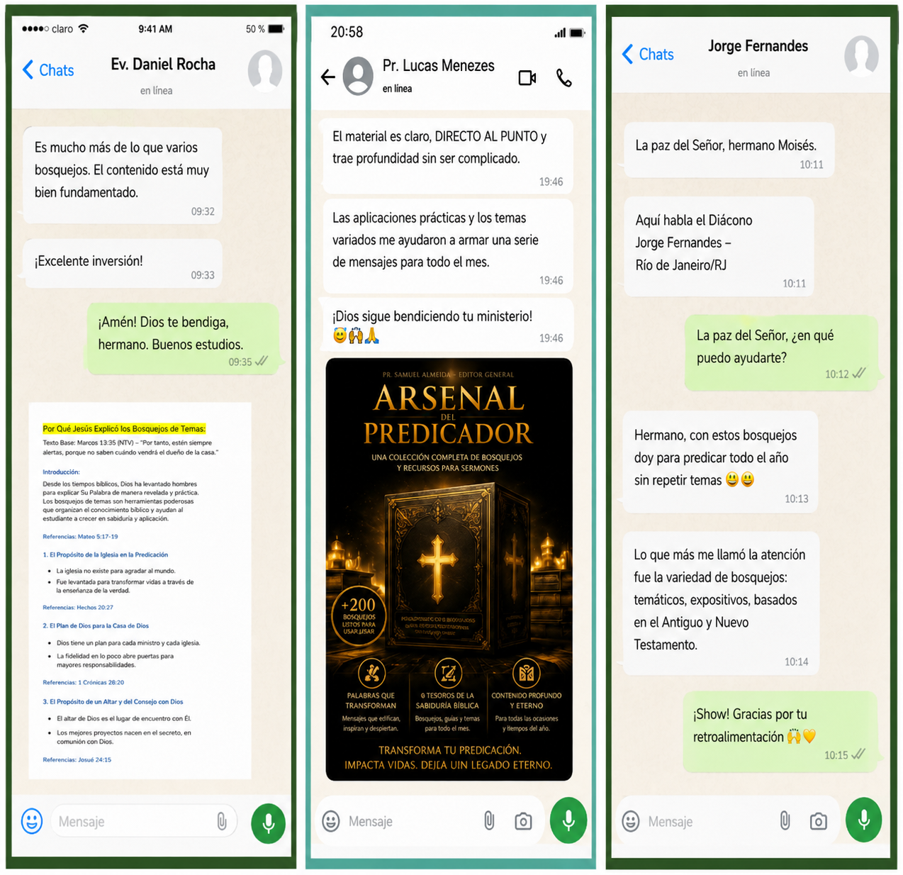 Testimonios del Arsenal del Predicador
